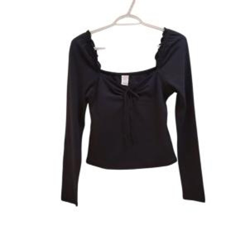 🔥6 FOR $25!🔥LUSH! Black Long Sleeve Women's Top